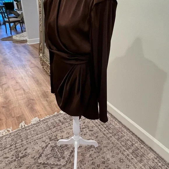 Ronny Kobo Collection Brown Long Sleeve Dress - Picture 5 of 11